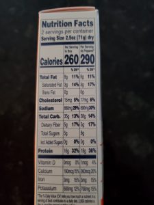 Banza Mac & Cheese Nutrition