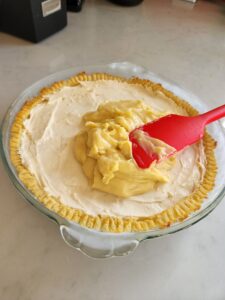 Lemon Curd Topping on Tart